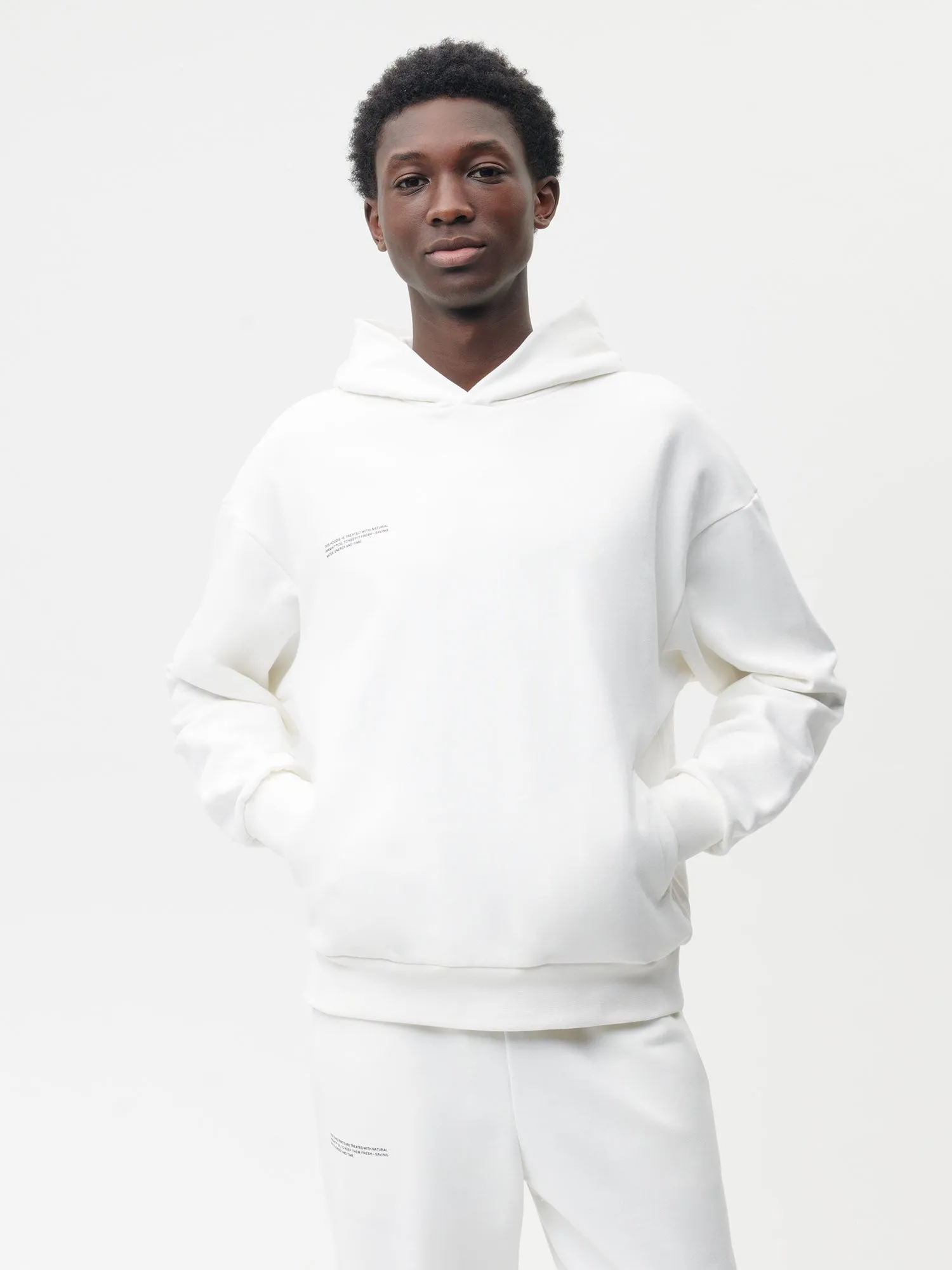 Mens 365 Midweight Hoodie—off-white sold by Pangaia product image thumbnail 2