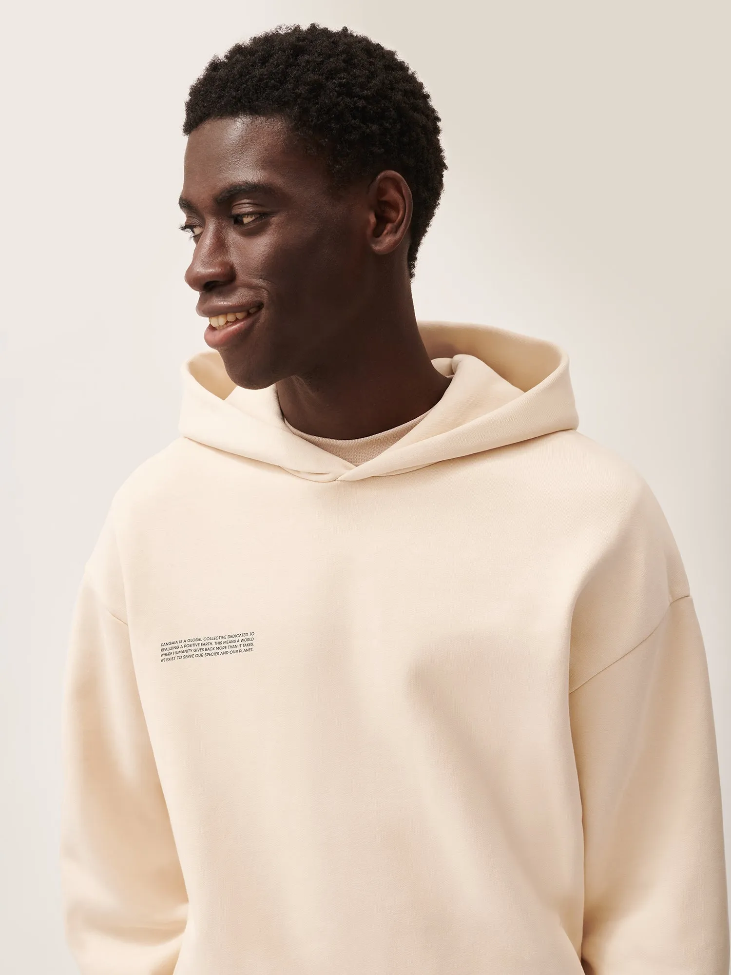 Mens 365 Heavyweight Hoodie—sand sold by Pangaia product image thumbnail 4