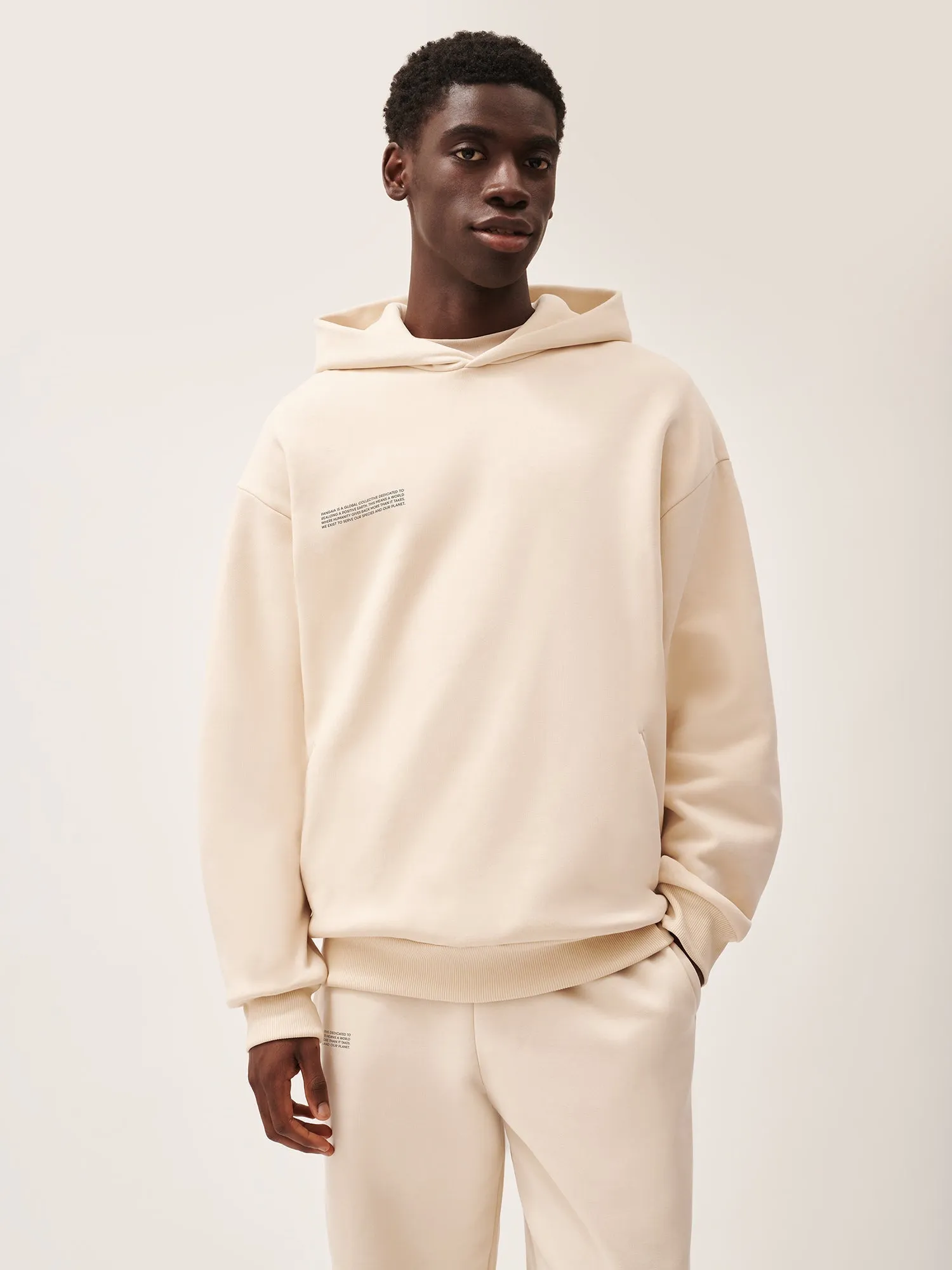 Mens 365 Heavyweight Hoodie—sand sold by Pangaia product image thumbnail 2