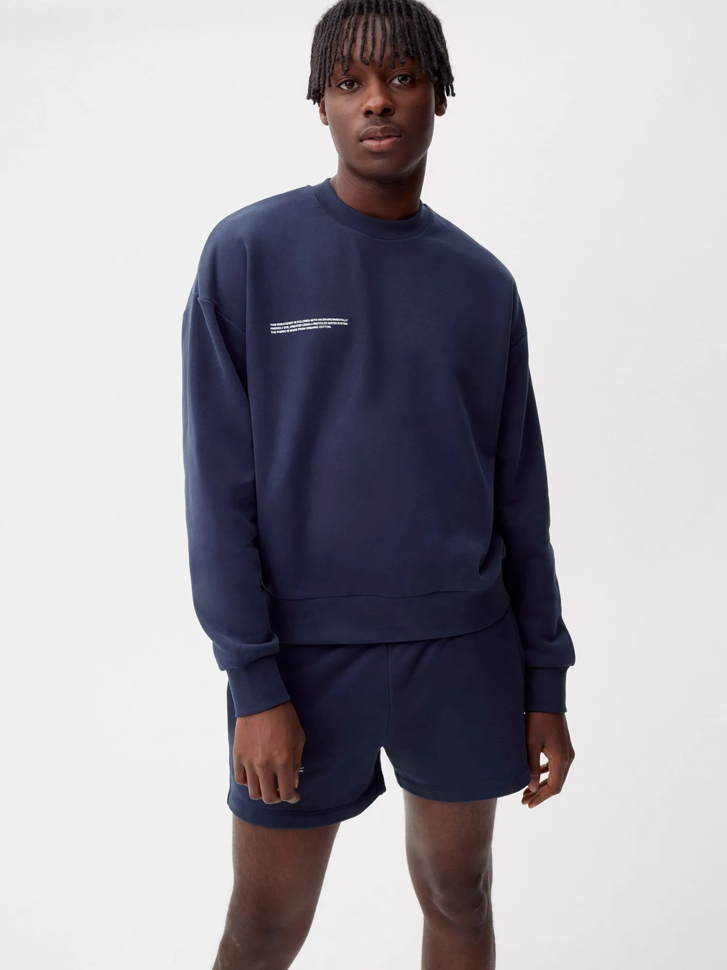 Mens 365 Midweight Shorts—navy sold by Pangaia product image thumbnail 2