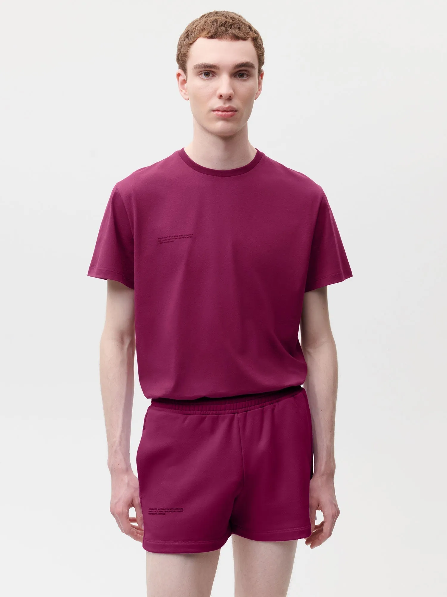 Mens 365 Midweight Shorts—plum purple sold by Pangaia product image thumbnail 2