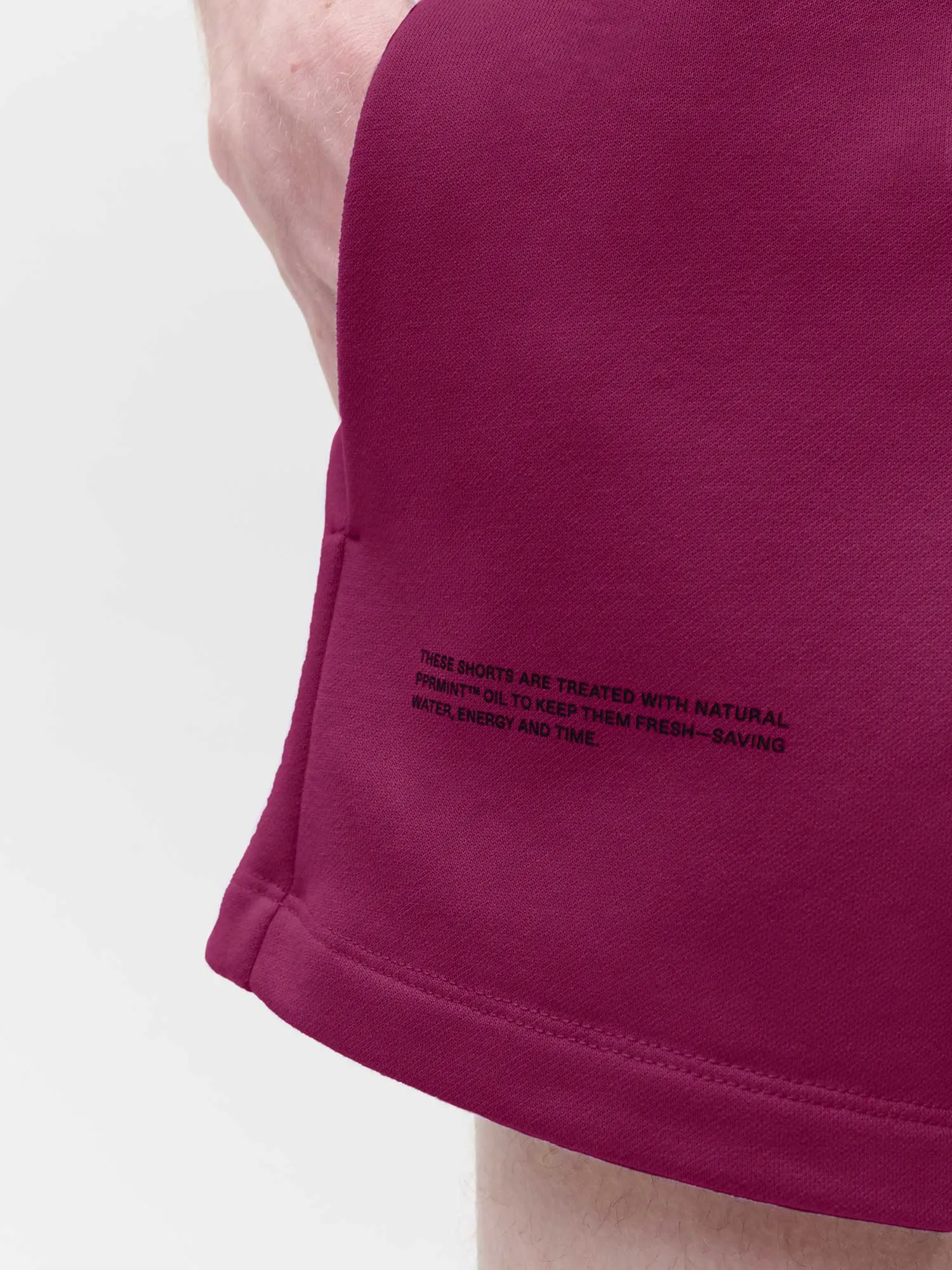 Mens 365 Midweight Shorts—plum purple sold by Pangaia product image thumbnail 3