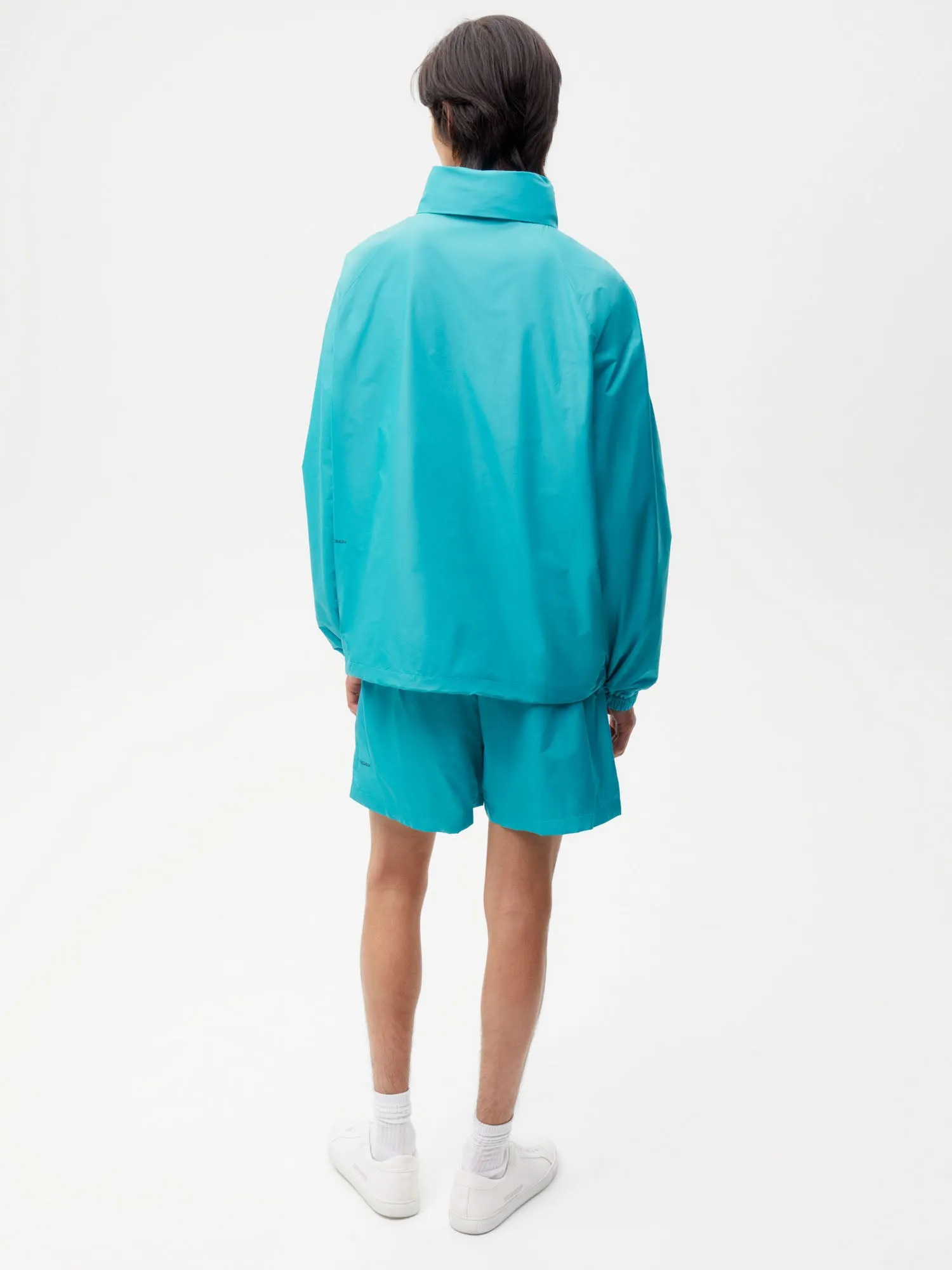 Mens Archive Enhanced Degradation Nylon Shorts—peacock blue sold by Pangaia product image thumbnail 3
