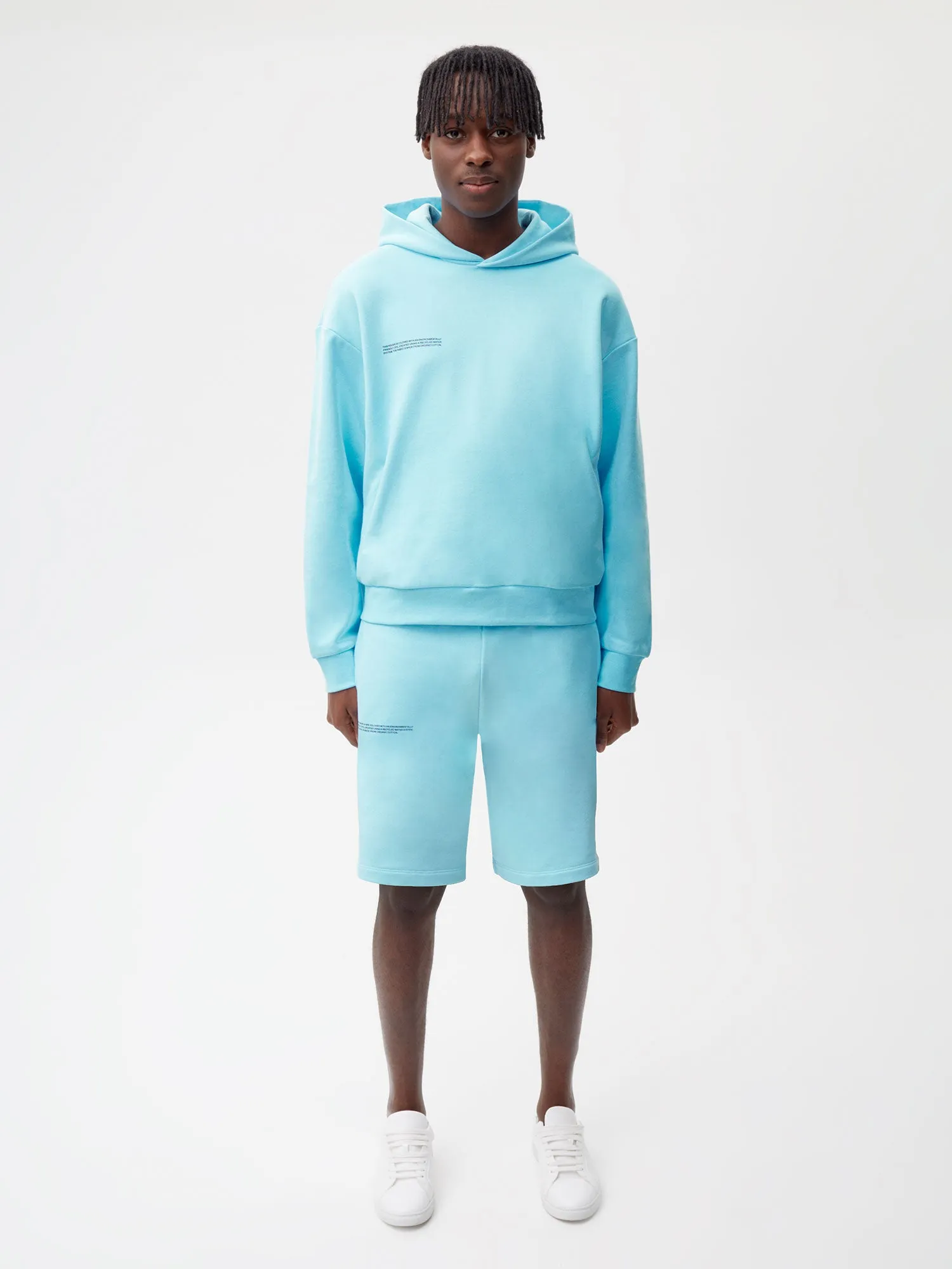 Mens 365 Midweight Long Shorts—celestial blue sold by Pangaia product image thumbnail 2