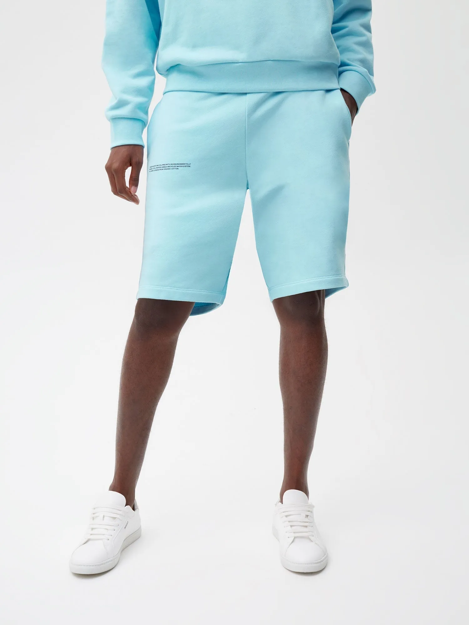 Mens 365 Midweight Long Shorts—celestial blue sold by Pangaia product image thumbnail 4