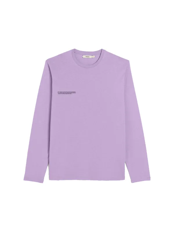 Mens 365 Midweight Long Sleeve T-shirt—Orchid Purple sold by Pangaia