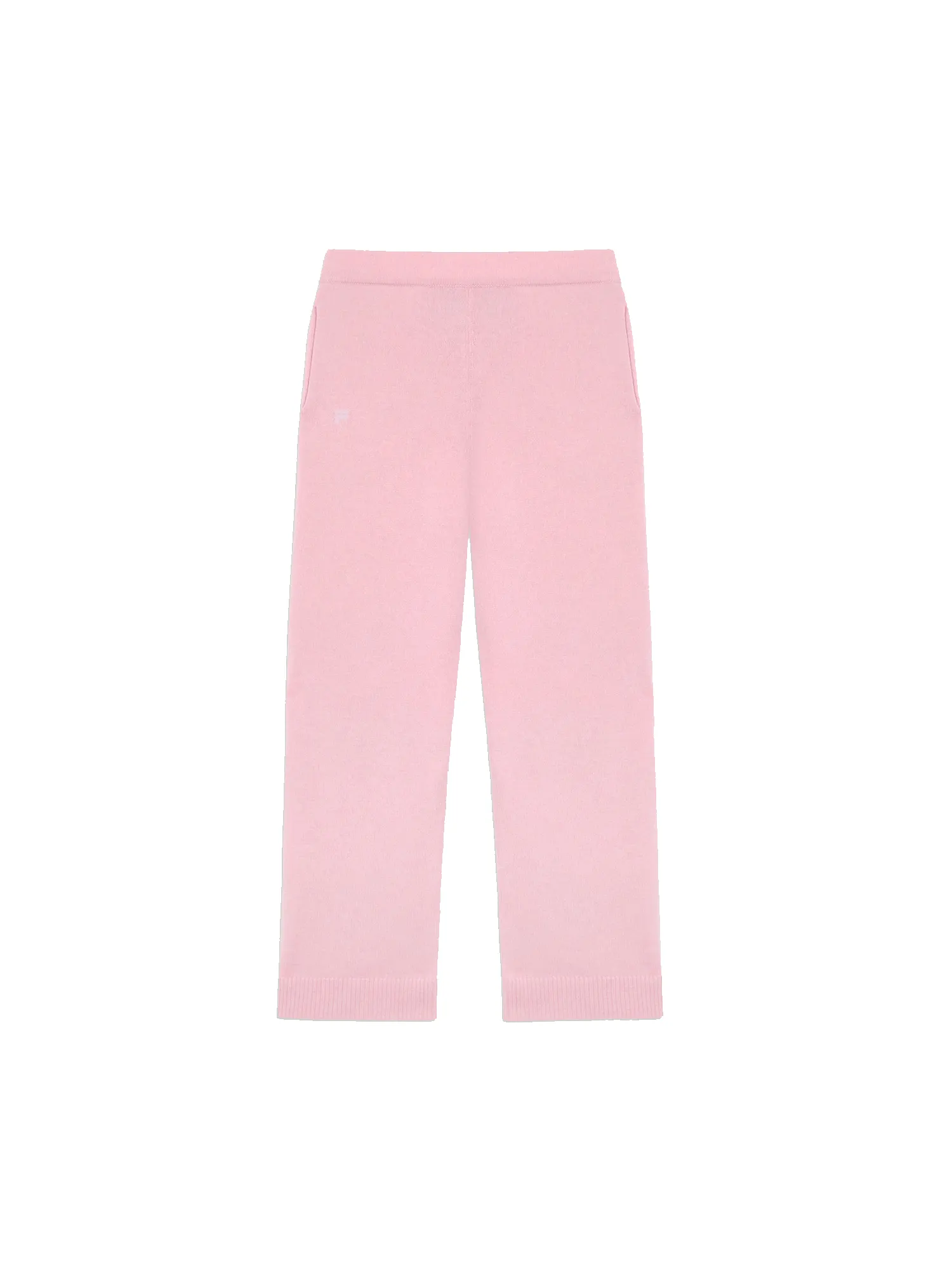 Mens Recycled Cashmere Loose Track Pants—sakura pink sold by Pangaia