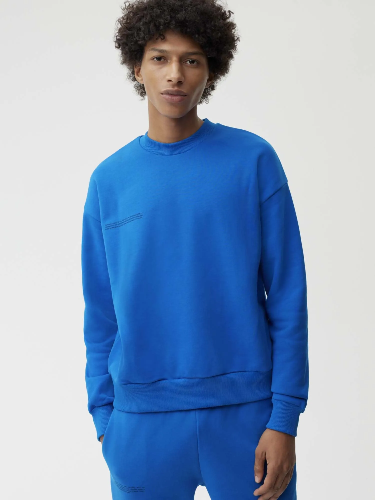 Mens 365 Heavyweight Sweatshirt—cobalt blue sold by Pangaia product image thumbnail 2