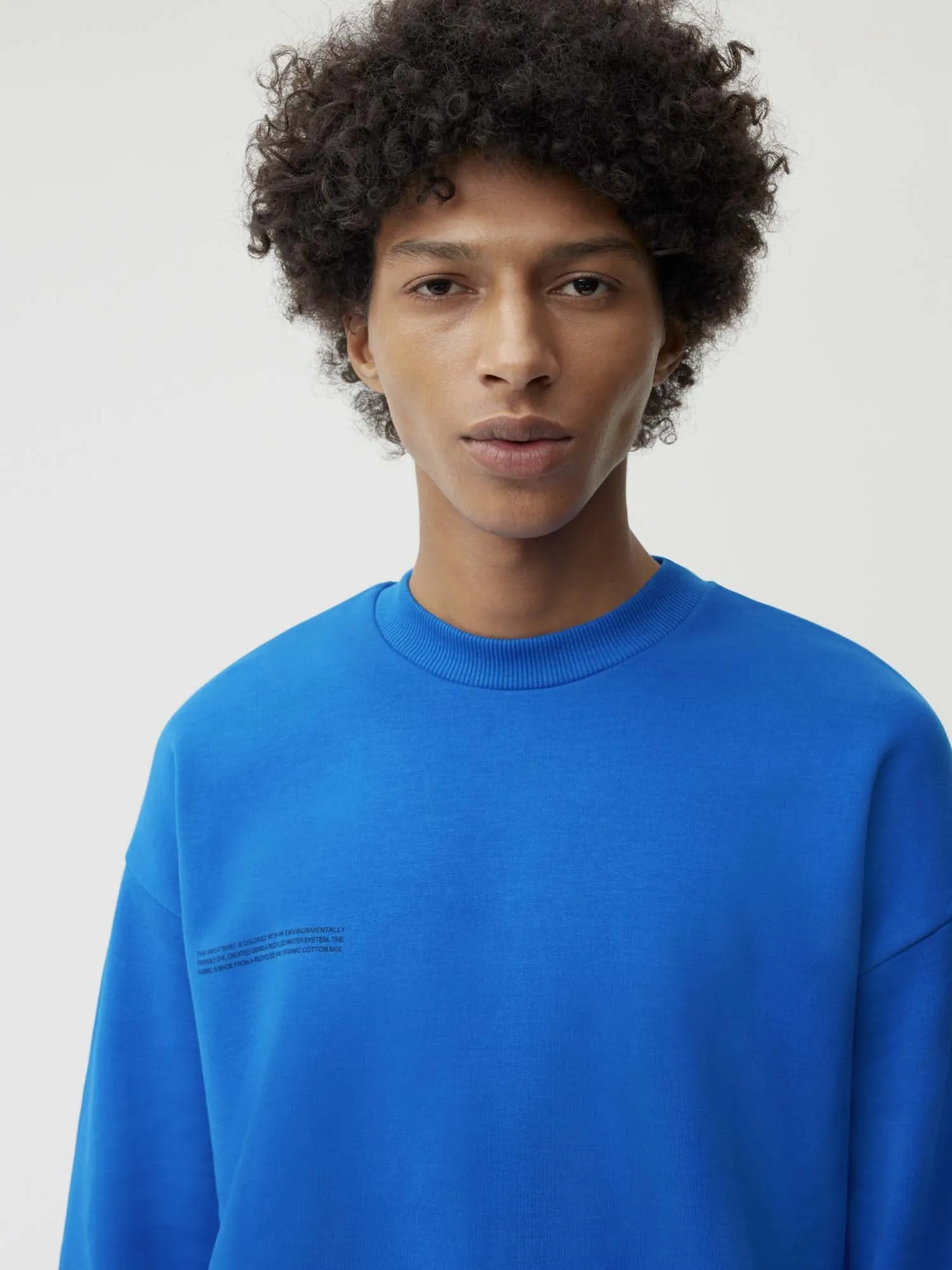 Mens 365 Heavyweight Sweatshirt—cobalt blue sold by Pangaia product image thumbnail 3