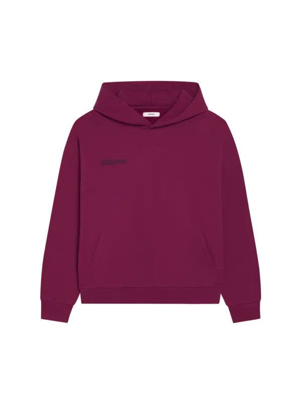 Mens 365 Heavyweight Hoodie—plum purple sold by Pangaia