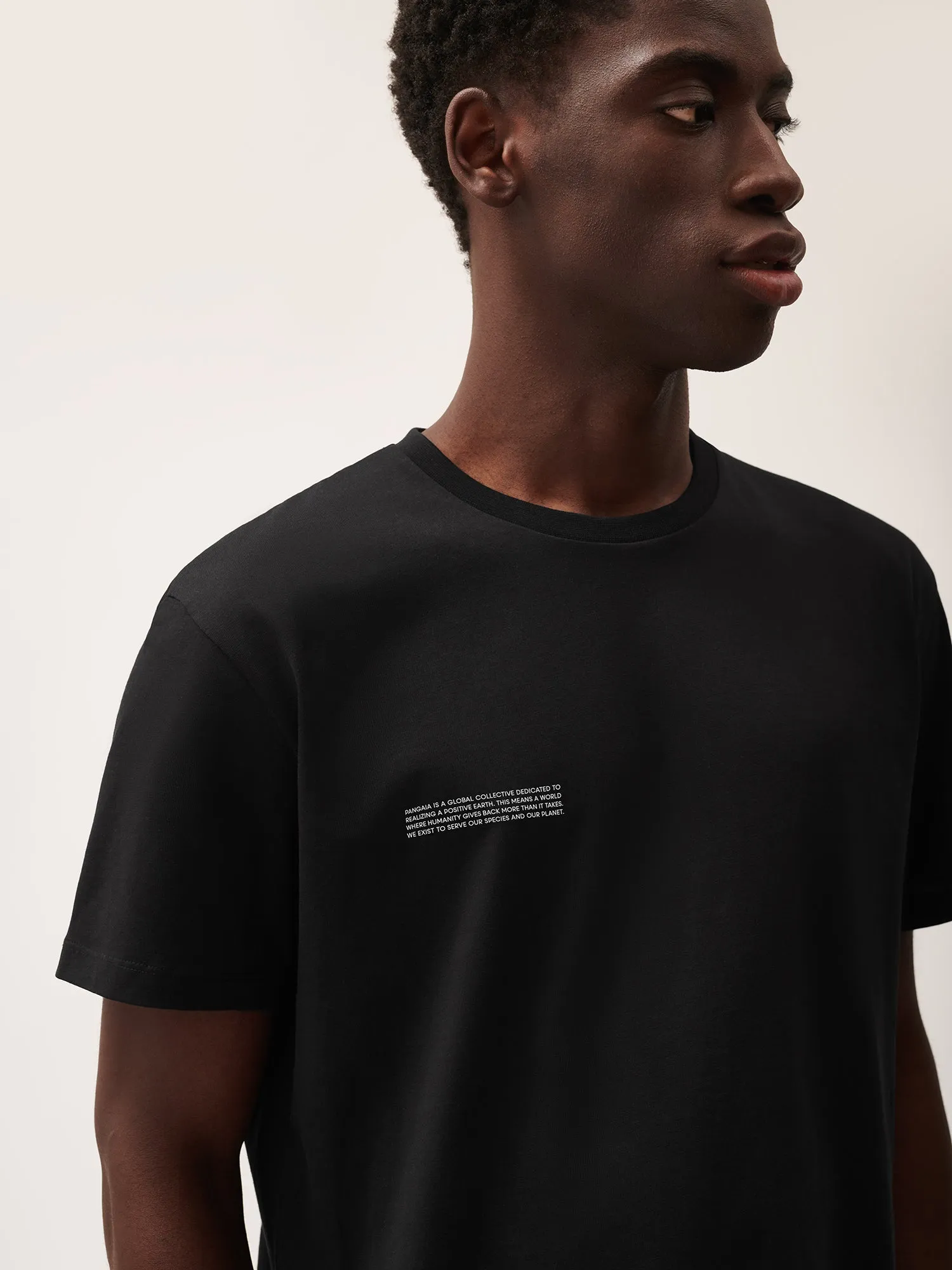 Mens 365 Midweight T-shirt—Black sold by Pangaia product image thumbnail 3