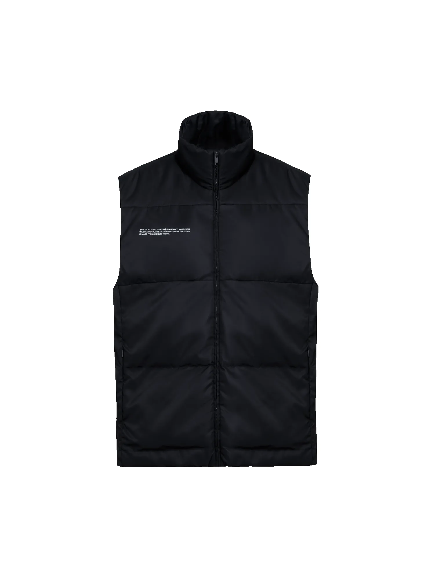 Mens FLWRDWN™ Gilet—black sold by Pangaia
