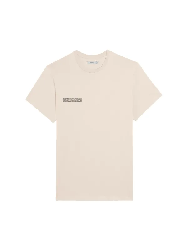 Mens 365 Midweight T-shirt—sand sold by Pangaia
