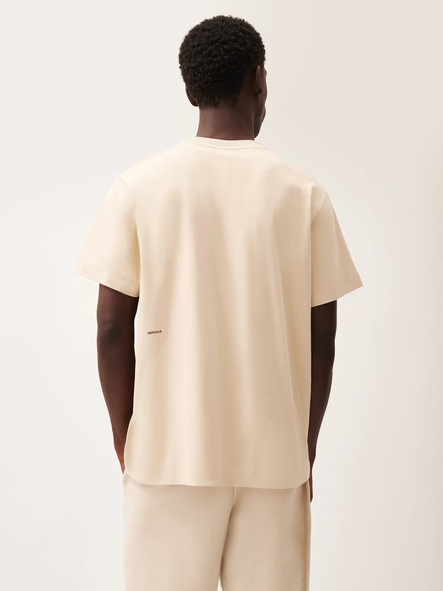 Mens 365 Midweight T-shirt—sand sold by Pangaia product image thumbnail 3