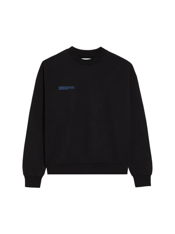 Mens In Conversion Cotton Sweatshirt—black sold by Pangaia