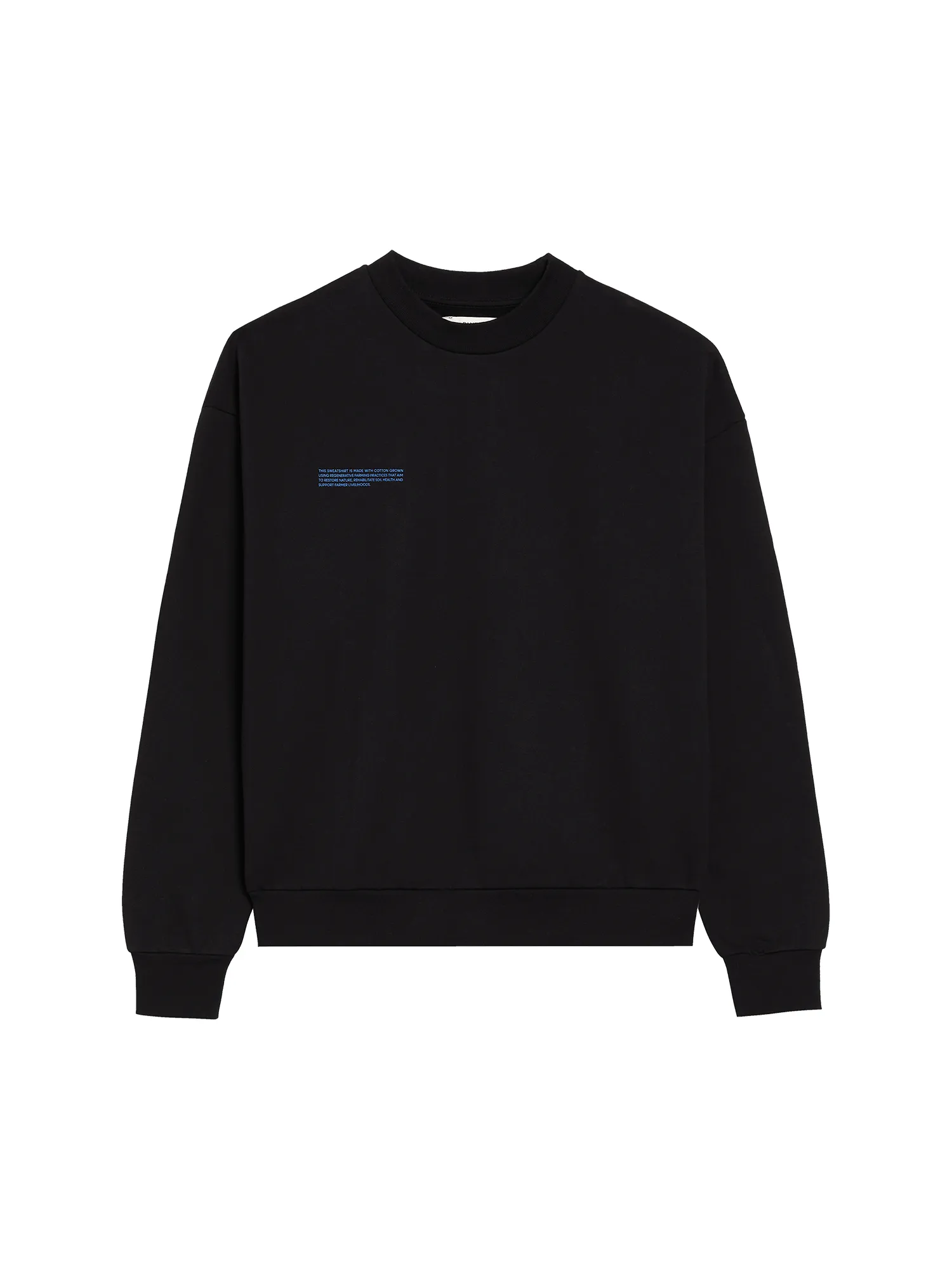 Mens In Conversion Cotton Sweatshirt—black sold by Pangaia