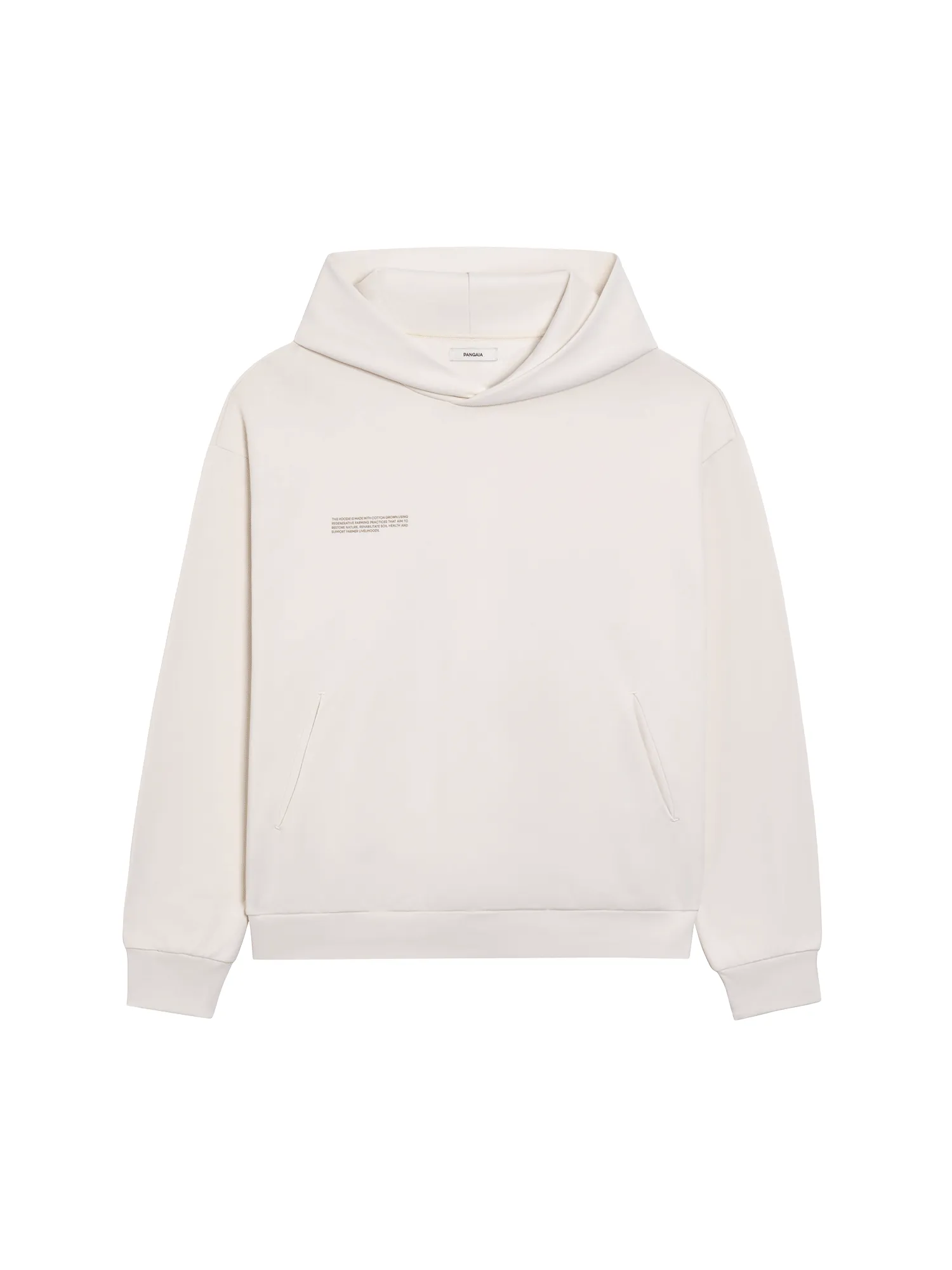 Mens In Conversion Cotton Hoodie—cotton white sold by Pangaia