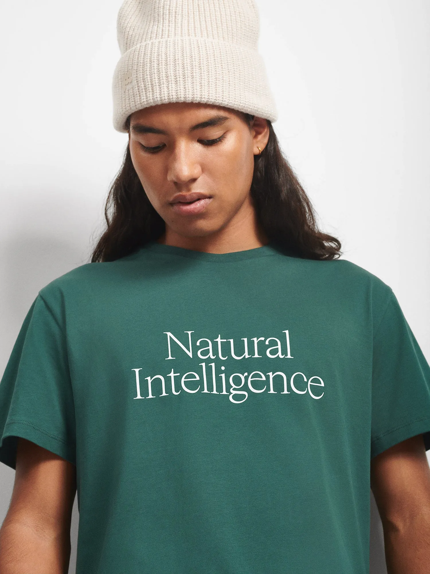 Mens 365 Natural Intelligence T-Shirt—foliage green sold by Pangaia product image thumbnail 4