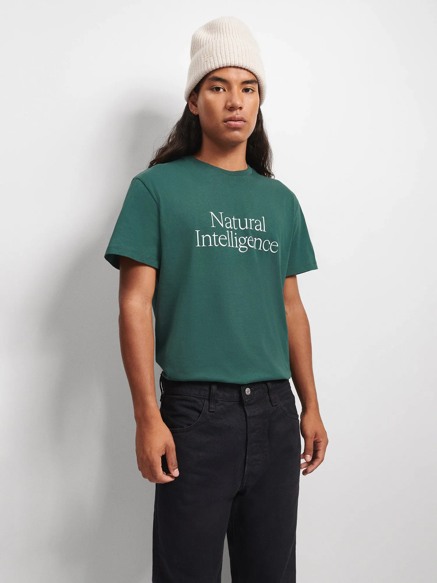 Mens 365 Natural Intelligence T-Shirt—foliage green sold by Pangaia product image thumbnail 2