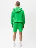 Mens Organic Cotton Knit Shorts—jade green sold by Pangaia
