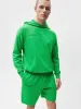 Mens Organic Cotton Knit Shorts—jade green sold by Pangaia