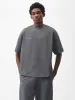 Mens Reclaimed Cotton Boxy T-shirt—reclaim charcoal sold by Pangaia