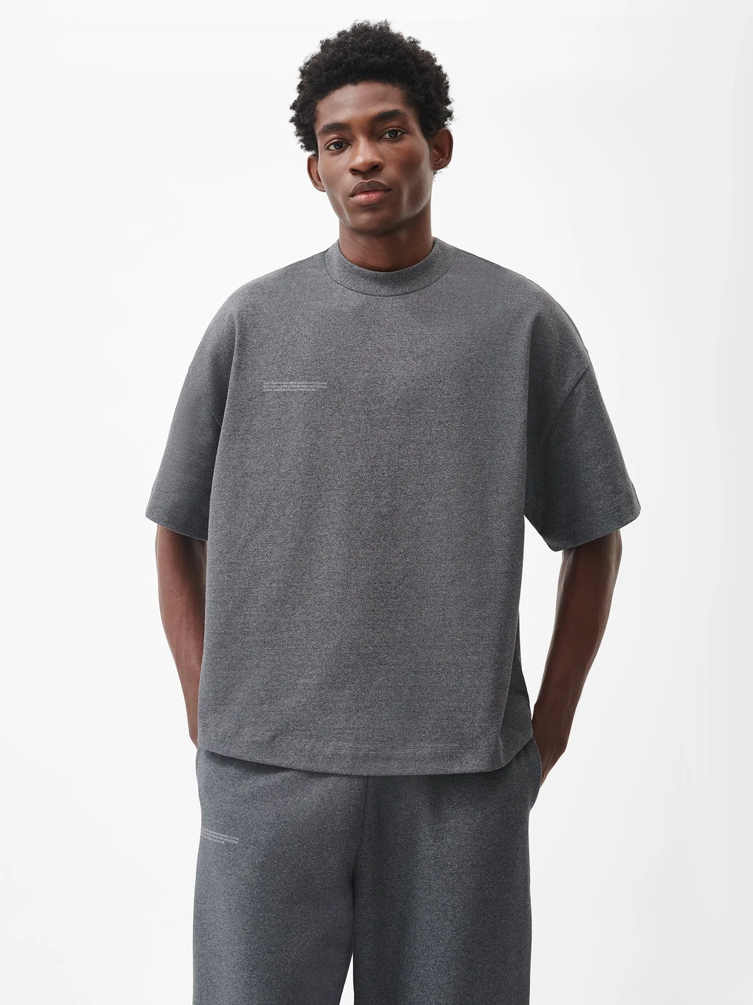 Sale Mens Reclaimed Cotton Boxy T-shirt—reclaim charcoal sold by Pangaia product image thumbnail 2