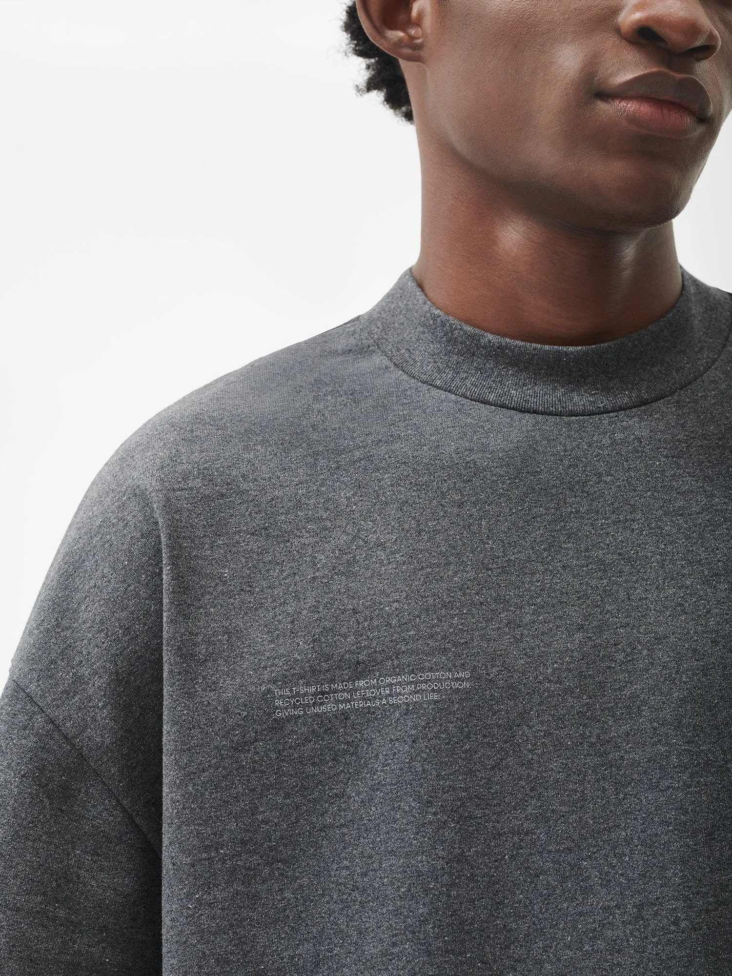 Sale Mens Reclaimed Cotton Boxy T-shirt—reclaim charcoal sold by Pangaia product image thumbnail 3