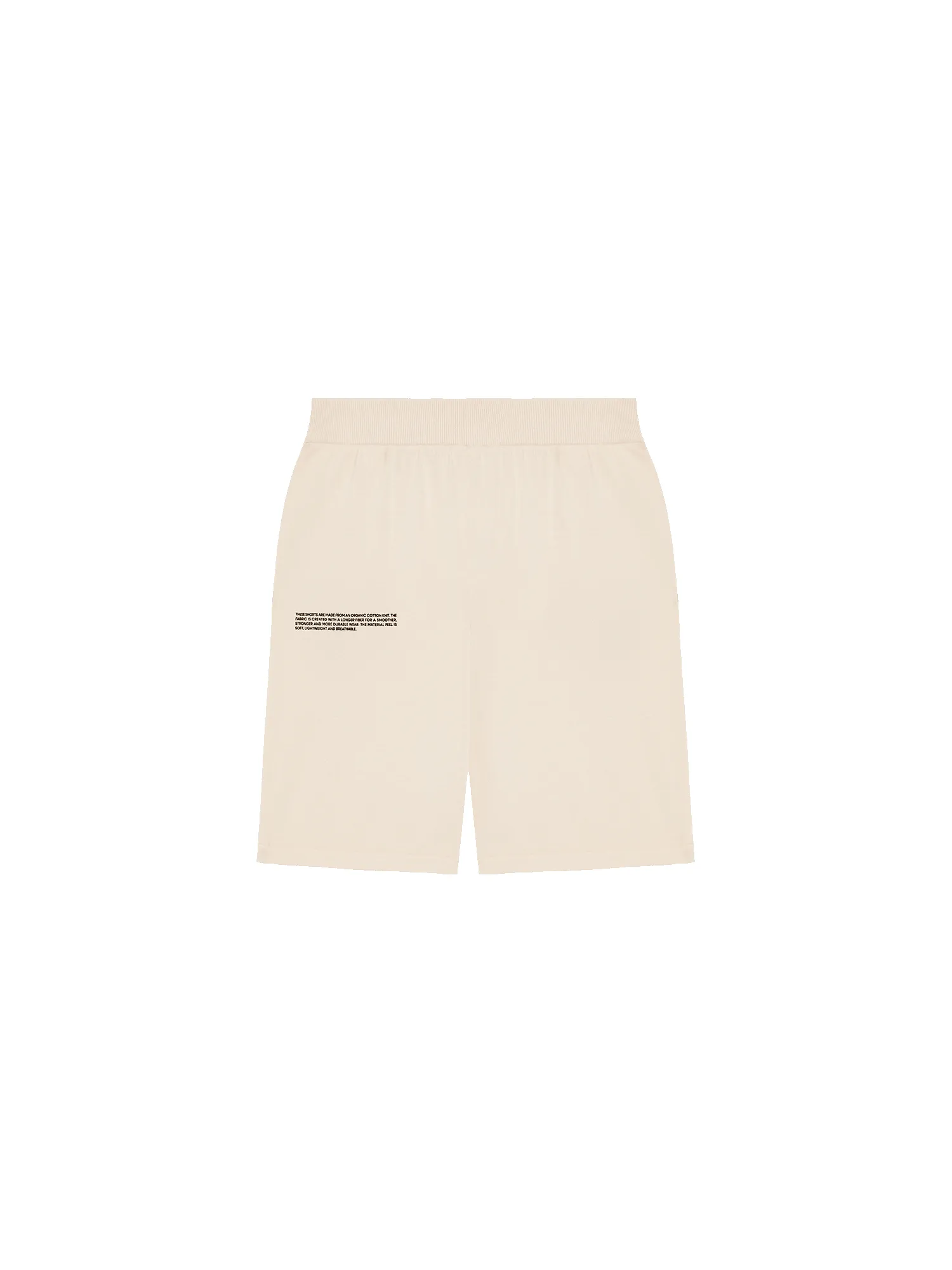 Mens Archive Organic Cotton Knit Shorts—sand sold by Pangaia