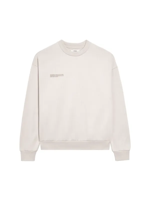 Mens In Conversion Cotton Sweatshirt—cotton white sold by Pangaia