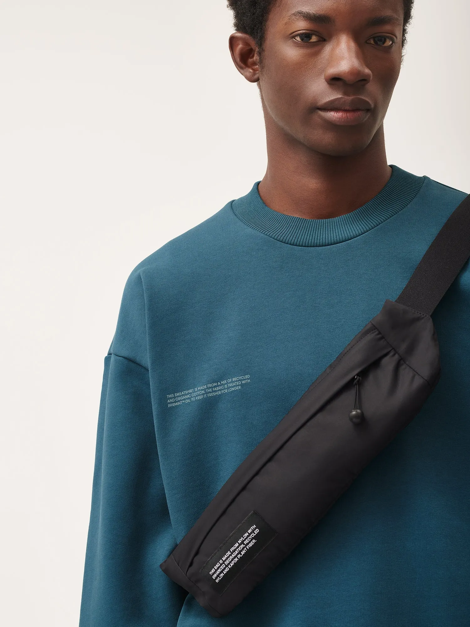 Mens DNA Sweatshirt—storm blue sold by Pangaia product image thumbnail 5