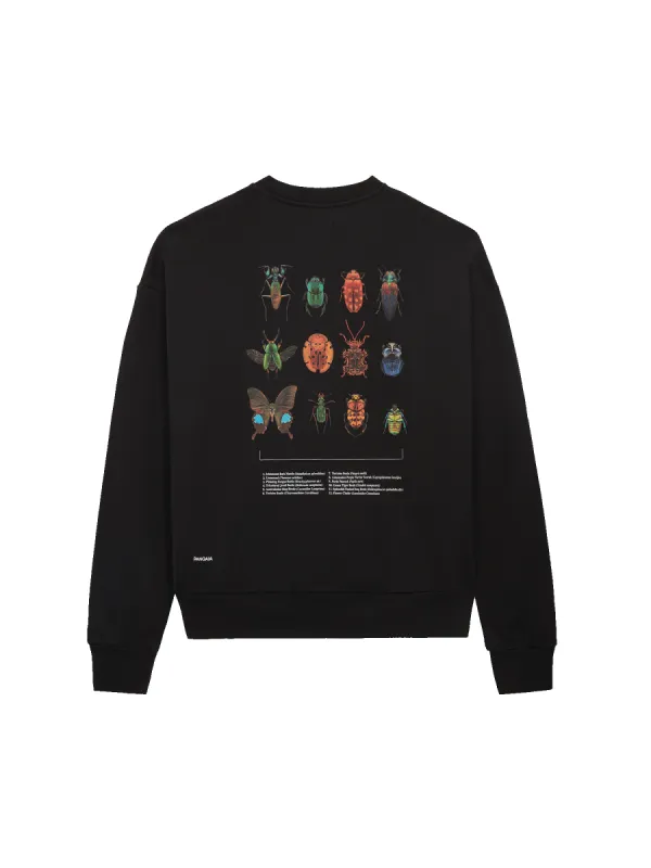 Mens PANGAIA X Levon Biss Entomologist Sweatshirt—black sold by Pangaia