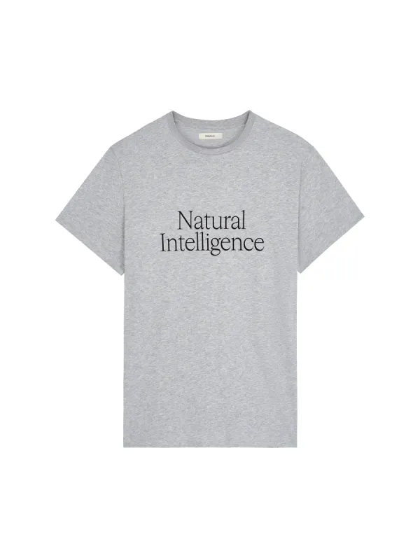 Mens 365 Natural Intelligence T-shirt—grey marl sold by Pangaia