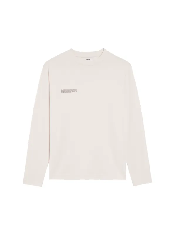 Sale Mens In Conversion Cotton Long Sleeve T-shirt—cotton white made by Pangaia