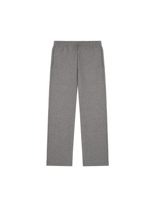 Mens Recycled Wool Jersey Wide-Leg Track Pants—volcanic grey sold by Pangaia
