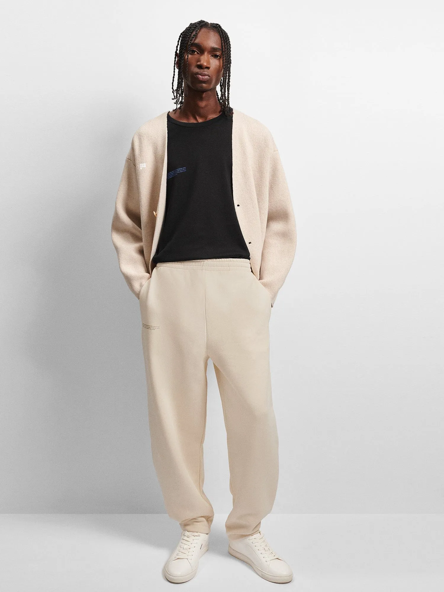 Mens DNA Barrel-Leg Track Pants—undyed sold by Pangaia product image thumbnail 2