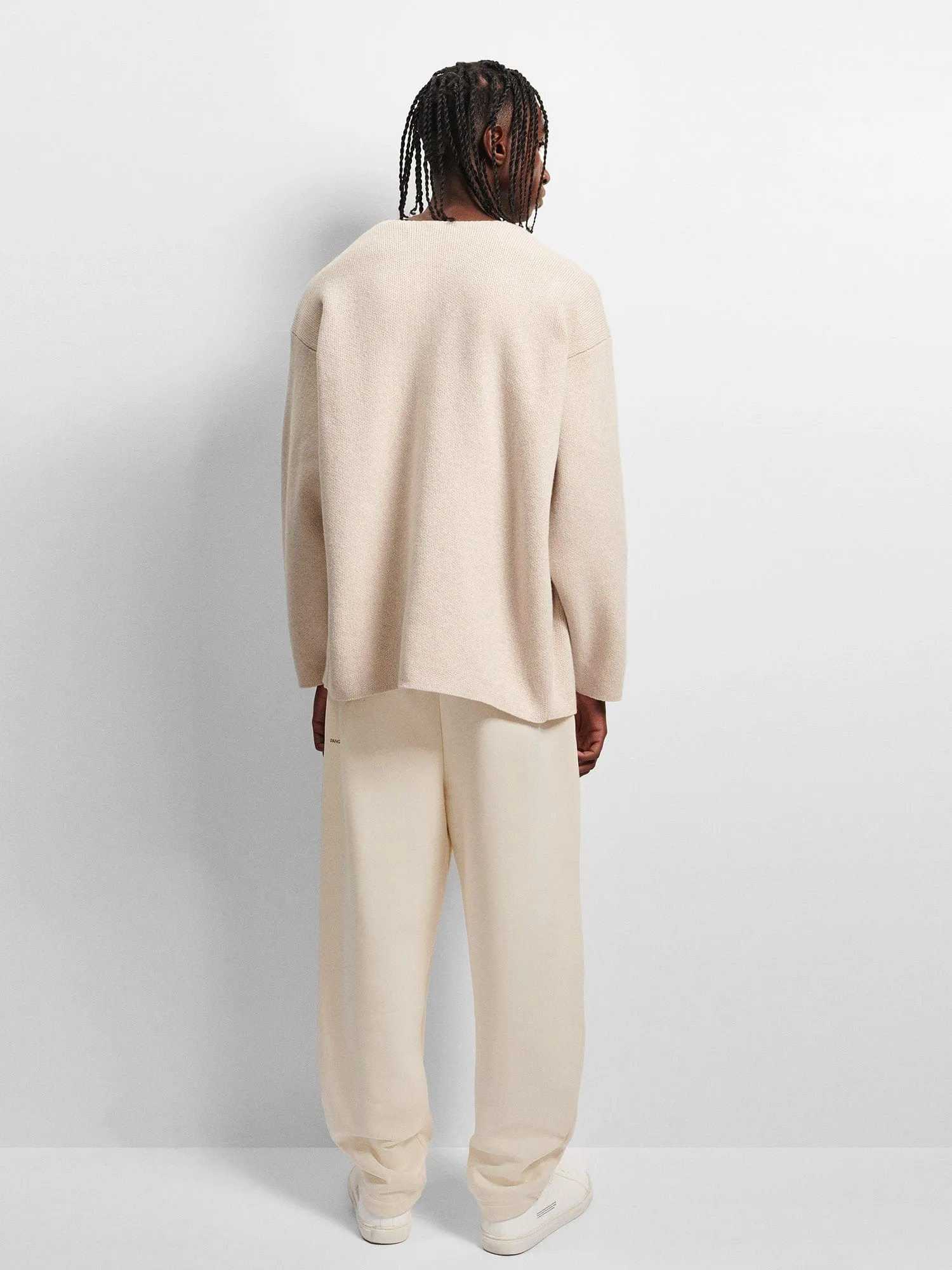 Mens DNA Barrel-Leg Track Pants—undyed sold by Pangaia product image thumbnail 3