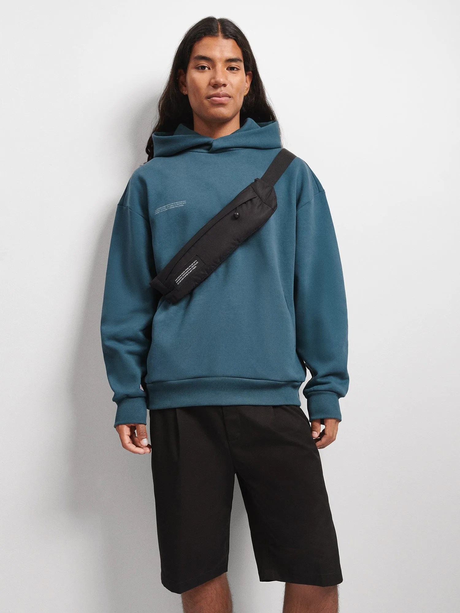 Mens DNA Hoodie—storm blue sold by Pangaia product image thumbnail 2