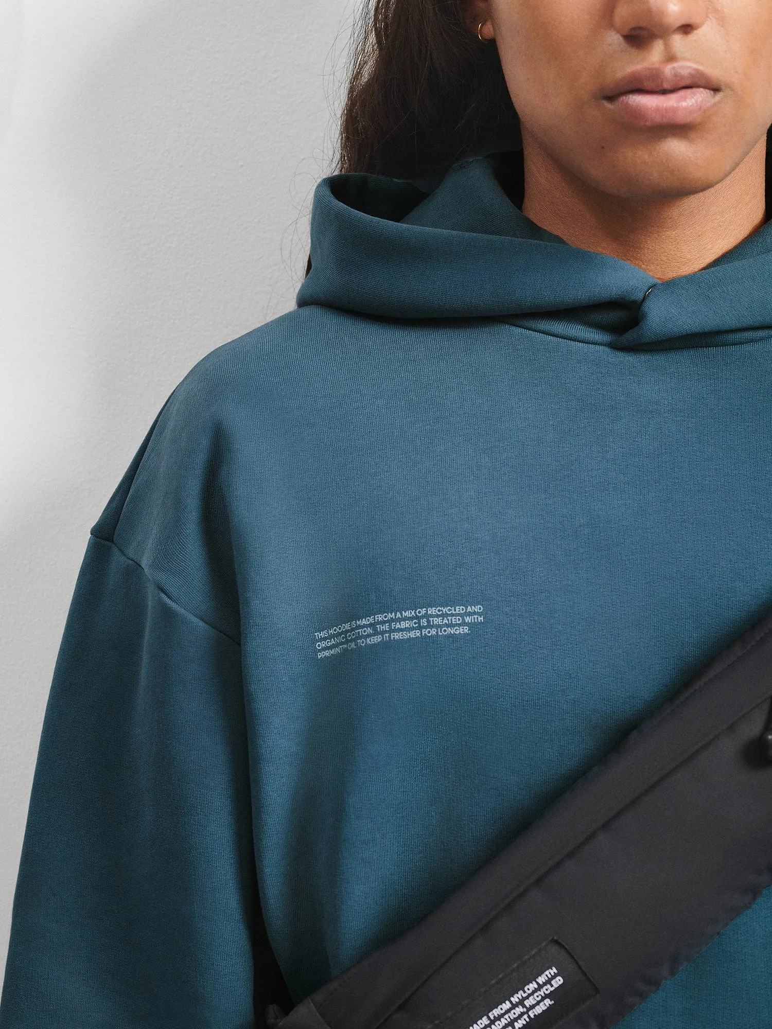 Mens DNA Hoodie—storm blue sold by Pangaia product image thumbnail 3