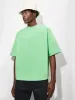 Mens Reclaimed Cotton Boxy T-shirt—reclaim jade sold by Pangaia