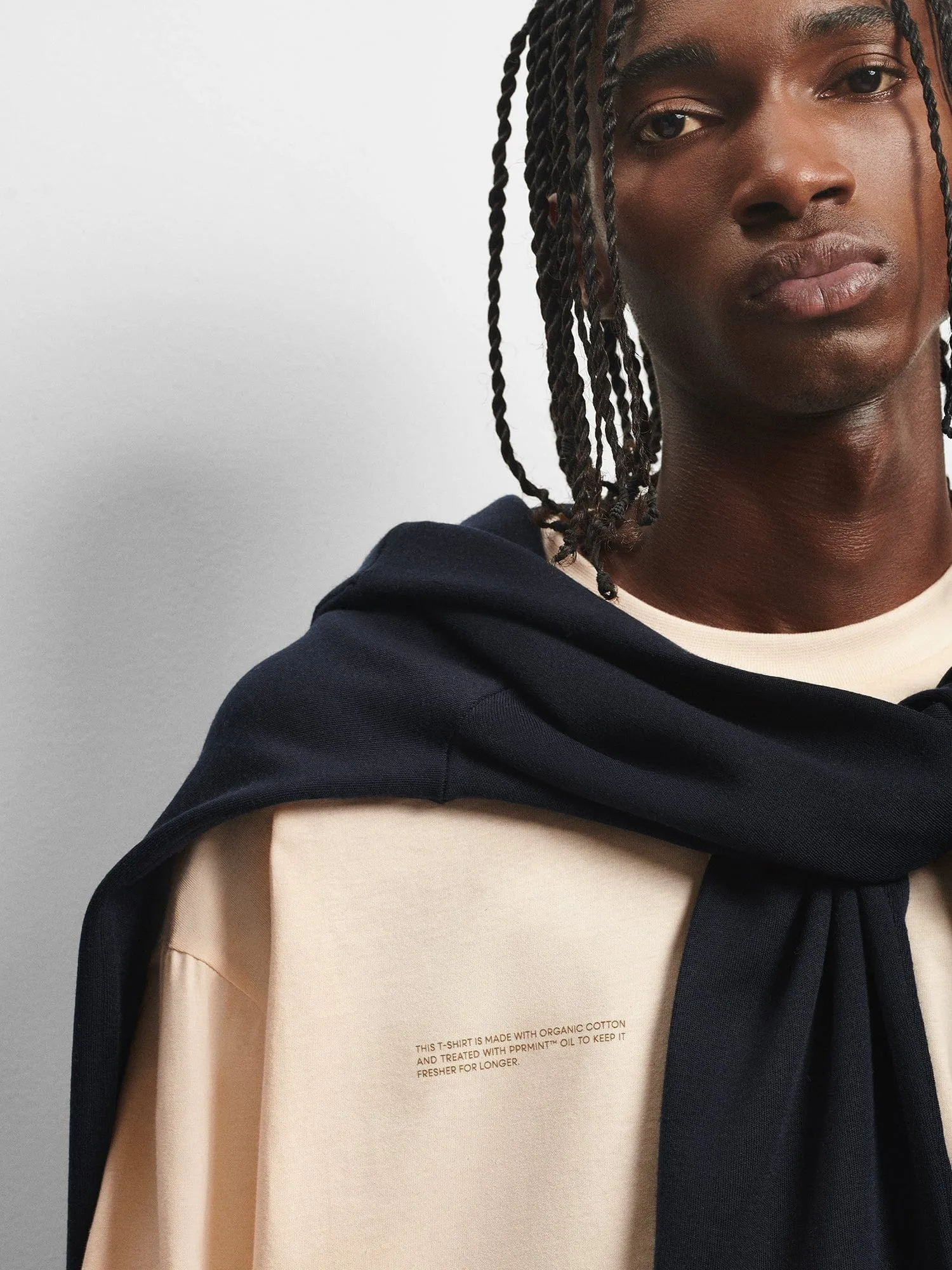 Mens 365 Midweight Long Sleeve T-shirt—undyed sold by Pangaia product image thumbnail 4