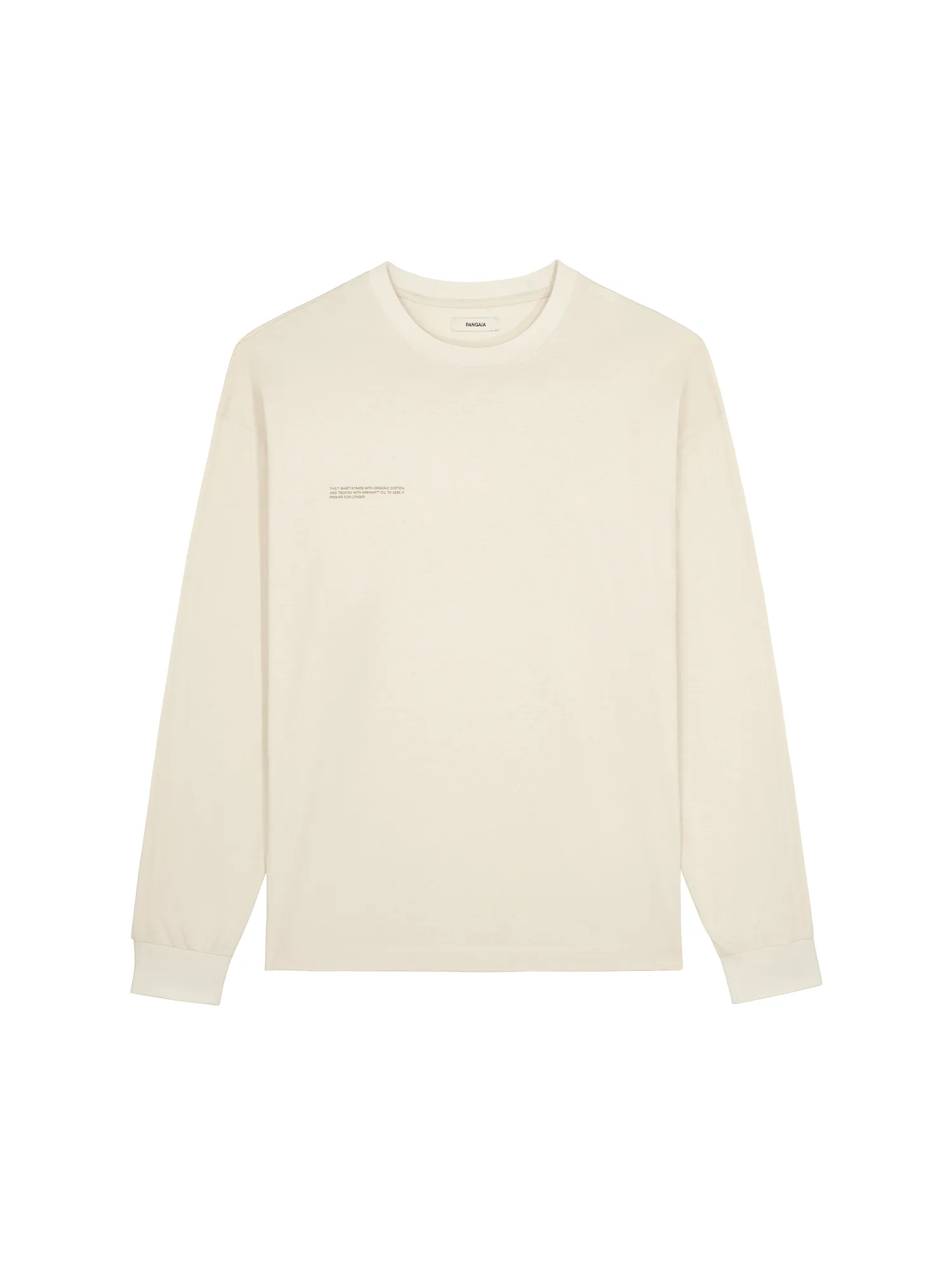 Mens 365 Midweight Long Sleeve T-shirt—undyed sold by Pangaia