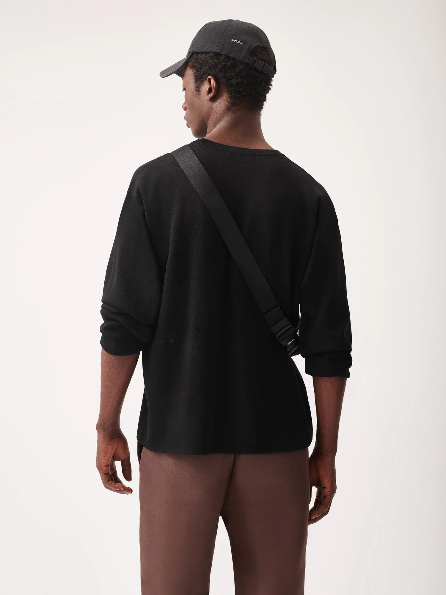Mens Regenerative Merino Wool Sweater—black sold by Pangaia product image thumbnail 4