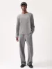 Mens Regenerative Merino Wool Sweater—grey marl sold by Pangaia
