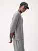 Mens Regenerative Merino Wool Sweater—grey marl sold by Pangaia