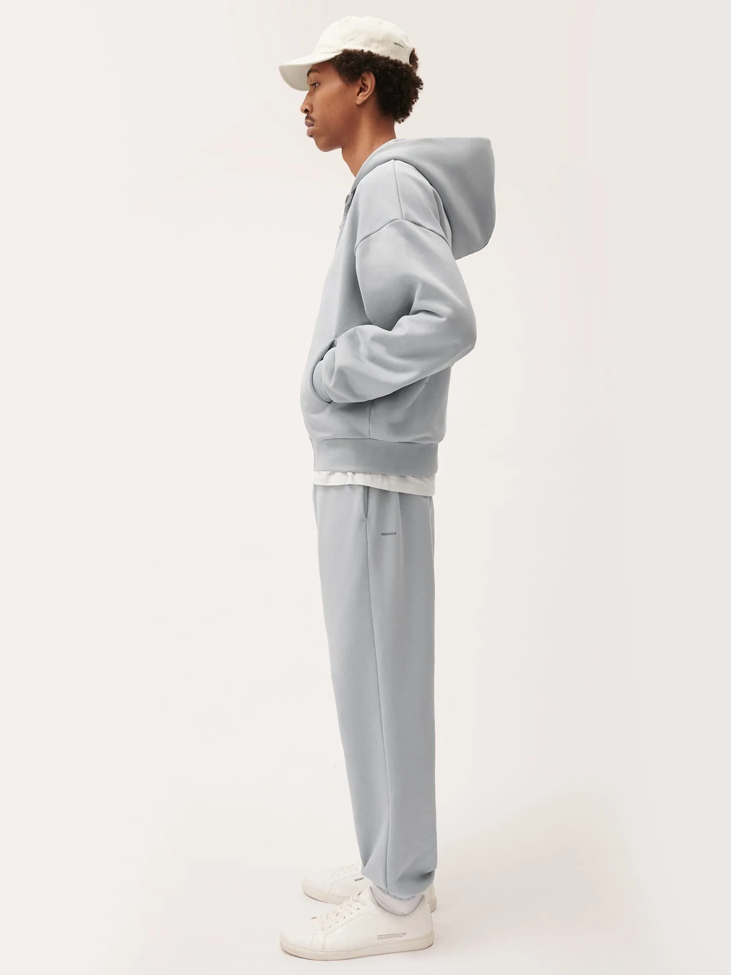 Mens Natural Dye Track Pants—midnight fog grey sold by Pangaia product image thumbnail 3