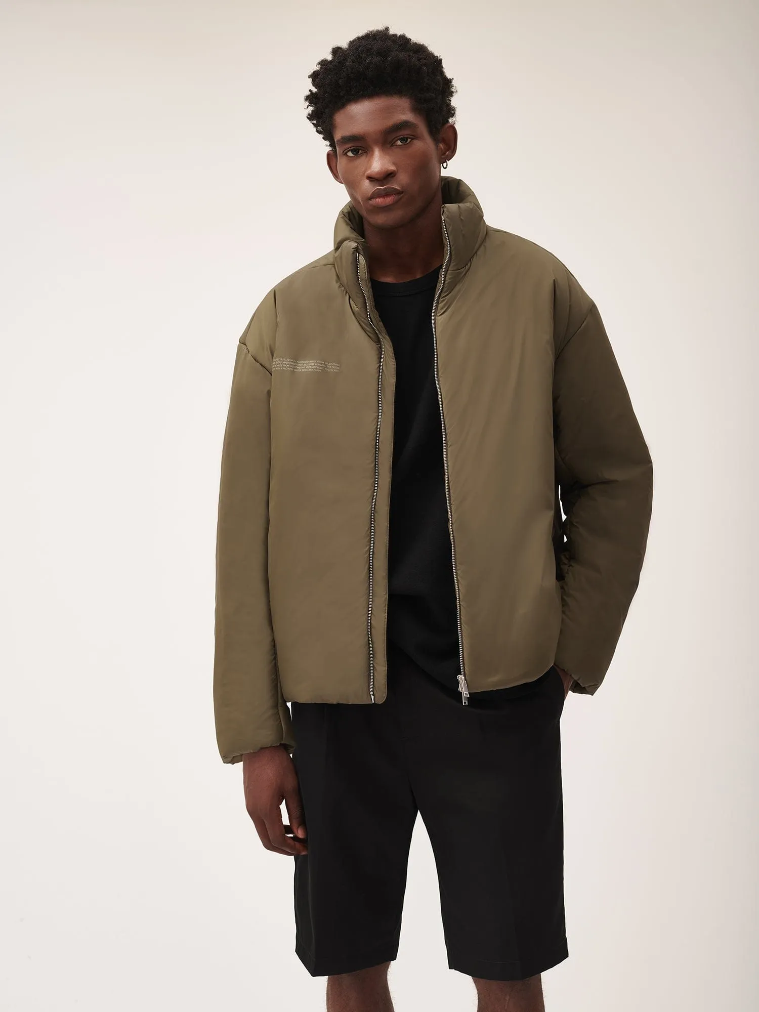 Mens Flower-Warmth Puffer Jacket—Soil Brown sold by Pangaia product image thumbnail 2