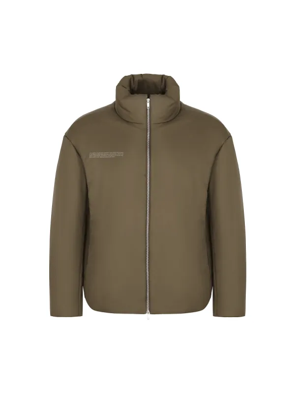 Mens Flower-Warmth Puffer Jacket—Soil Brown sold by Pangaia