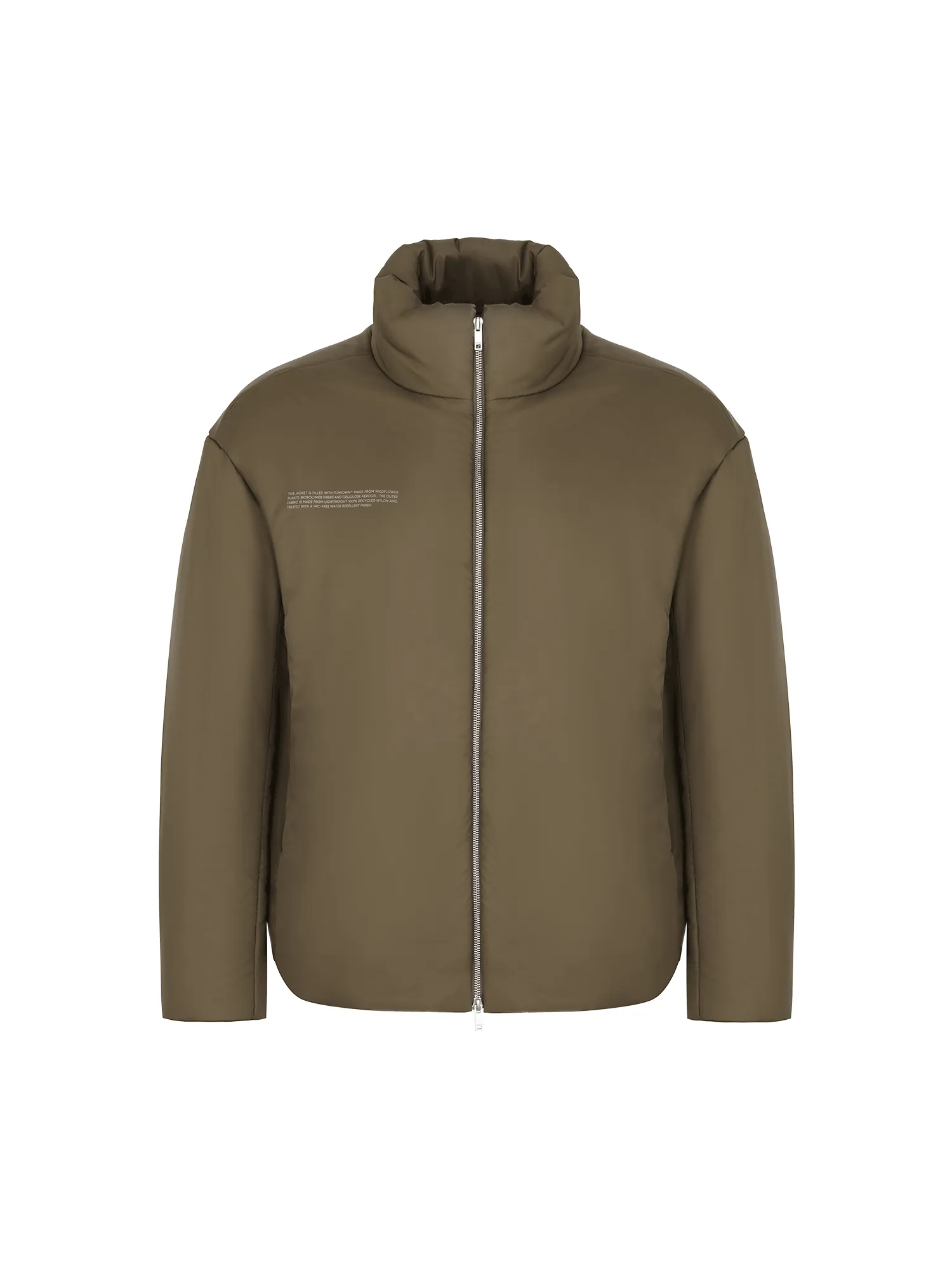 Mens Flower-Warmth Puffer Jacket—Soil Brown sold by Pangaia