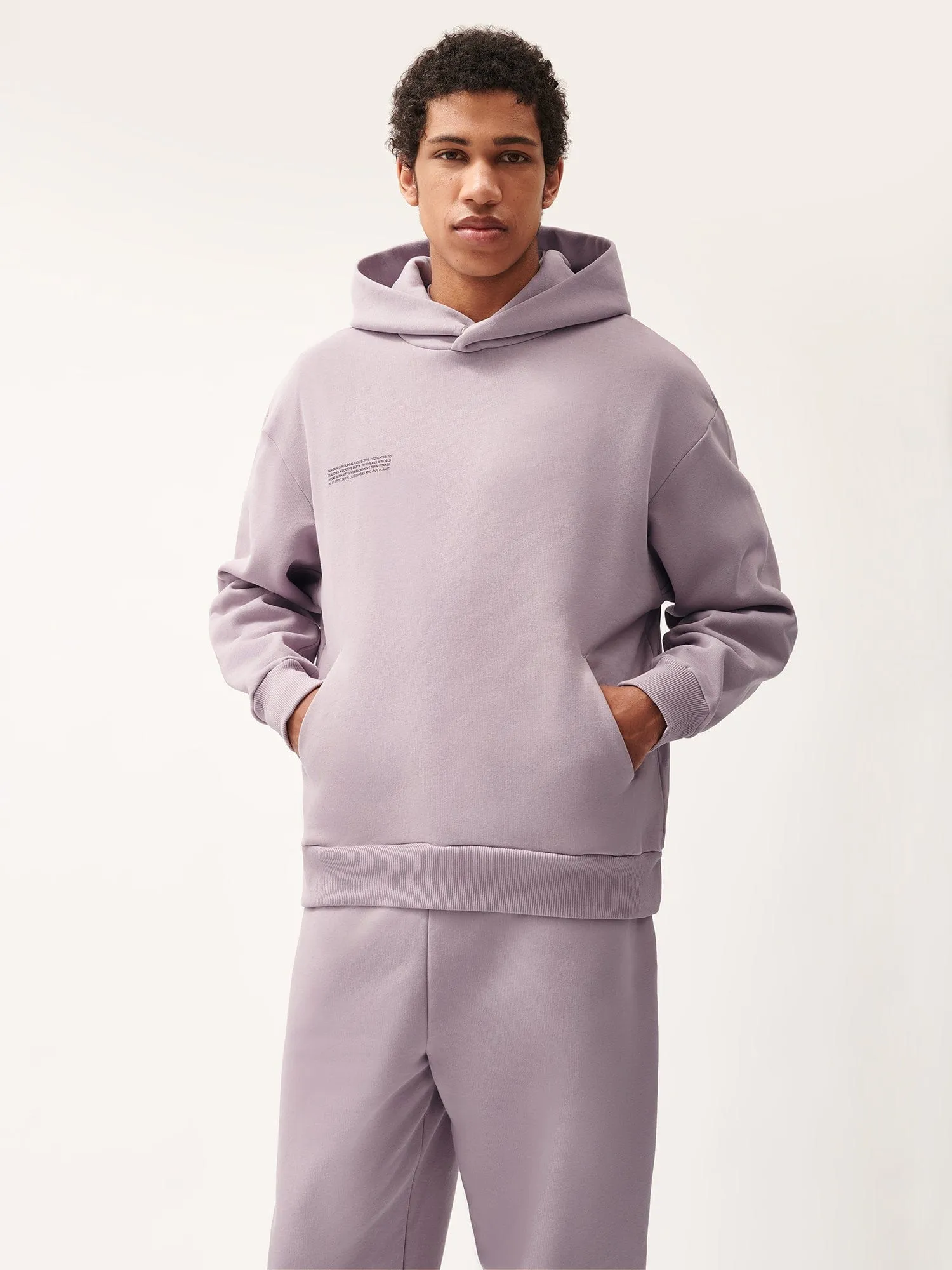 Mens DNA Hoodie—raisin purple sold by Pangaia product image thumbnail 2